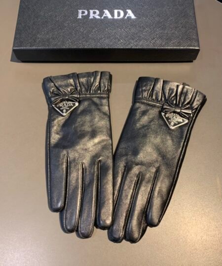 Prada Nappa Gloves In Black