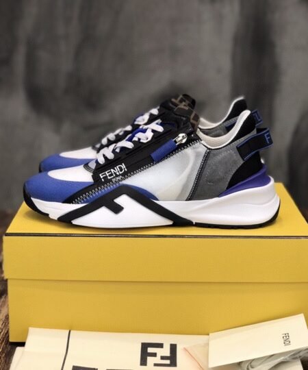 Fendi Flow Sneakers Blue For Men 7E1453