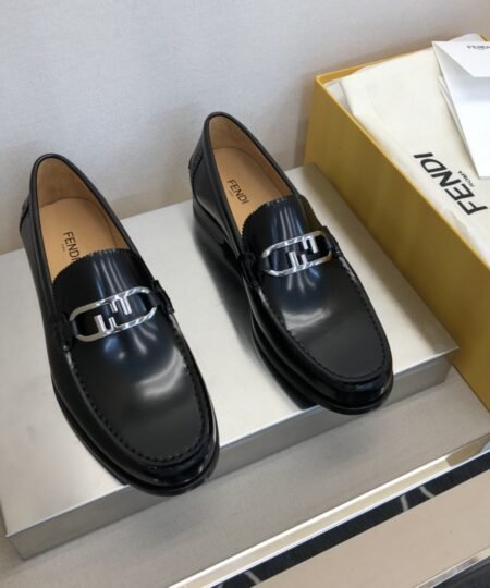 Fendi Force Black Loafers For Men