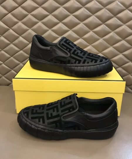 Fendi Force Slip On Sneakers Black For Men 7E1454