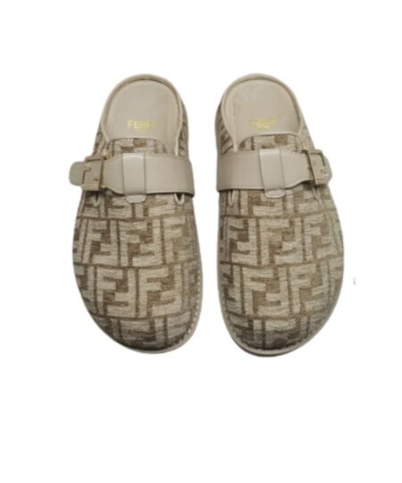 Fendi Feel Mules Brown For Men