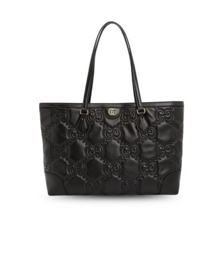 Gucci GG Medium Tote Black For Women, Women’s Bags 15in/38cm GG ‎631685 UM8IG 1000