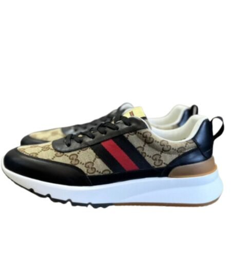Gucci Sneaker With Web Beige For Men