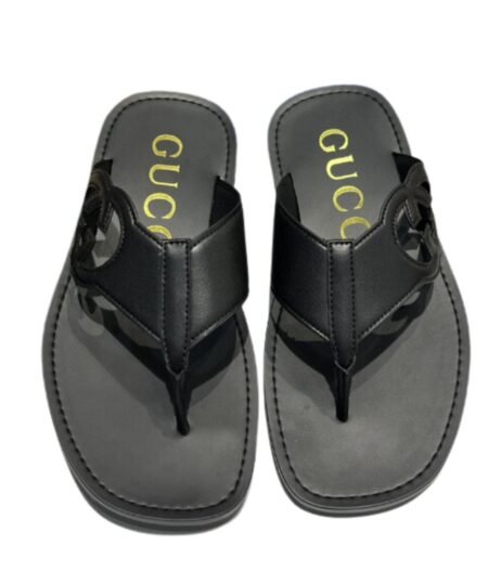 Gucci Interlocking-G Thong Sandal Black For Men