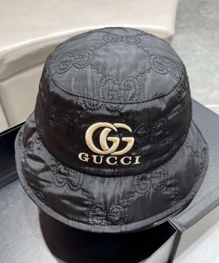 Gucci Quilted Bucket Hat Black For Women