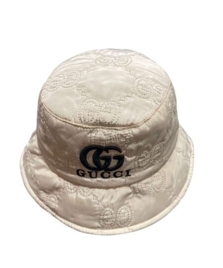 Gucci Quilted Bucket Hat Cream For Women