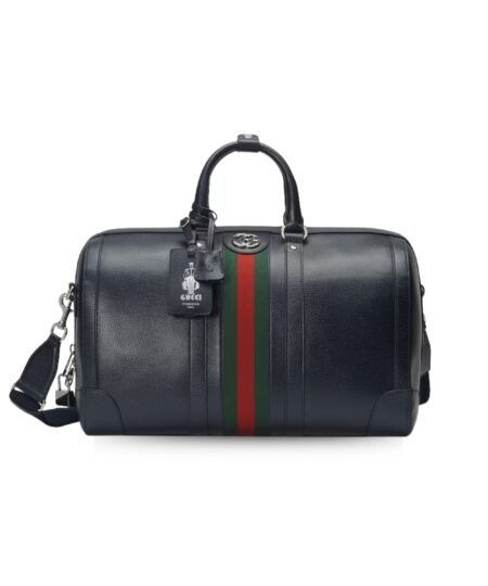 Gucci Savoy Medium Duffle Bag Dark Blue For Men 17.3 In/ 44 Cm 724642 AABUE 4951