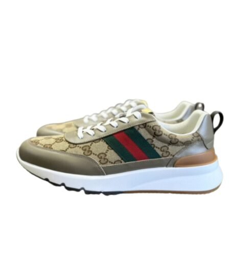 Gucci Sneaker With Web Beige For Men
