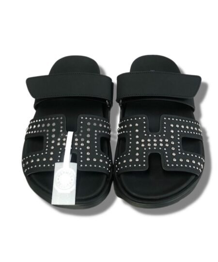 Hermes Chypre Sandal Black For Men