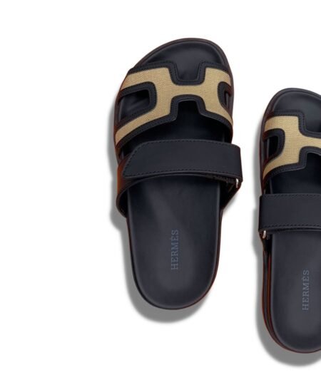 Hermes Chypre Sandal Black For Men