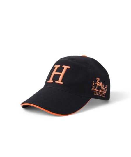 Hermes Davis H Primavera Cap Black Hermes Cap