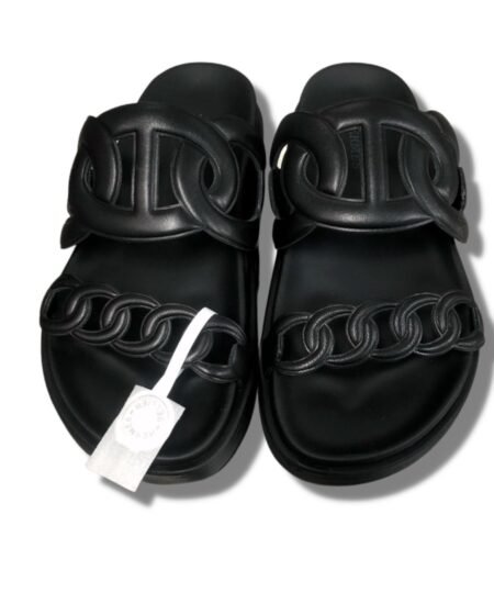 Hermes Extra Sandal Black For Men