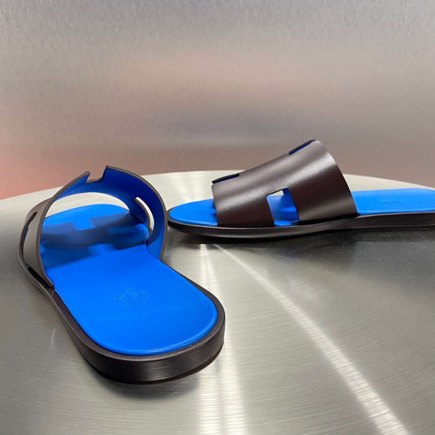 Hermes Oran Sandal Black For Men - Image 3