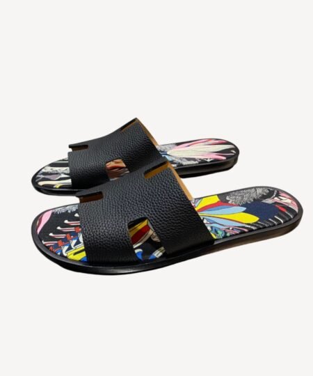 Hermes Oran Sandal Black For Men
