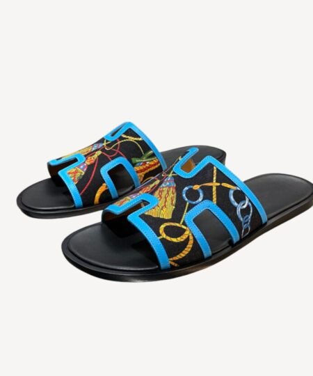 Hermes Oran Sandal Black For Men