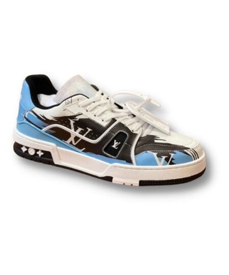 Louis Vuitton LV Trainer Sneaker Blue For Men 1AA375