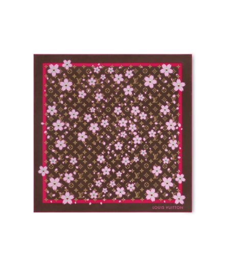 Louis Vuitton LV x TM Monogram Cherry Blossom Square Sakura Brown 67cm/26in For Women – M96102