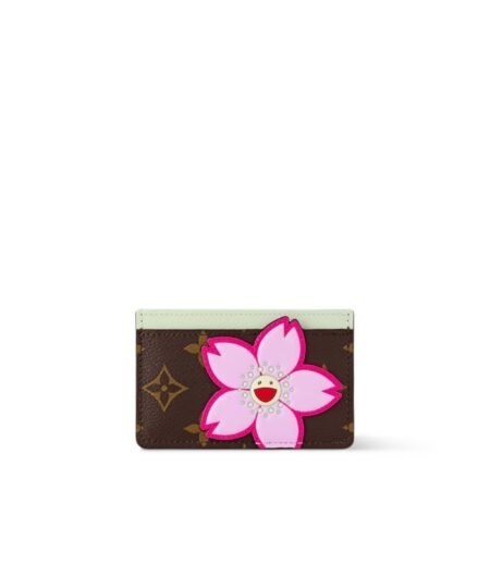 Louis Vuitton LV x TM Card Holder Sakura Brown 11cm/4.3in For Women – M13429