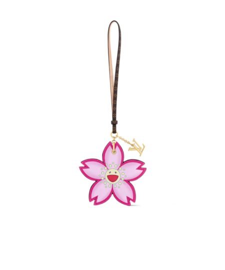 Louis Vuitton LV x TM Cherry Blossom Bag Charm Pink 27cm/11in For Women – M02475
