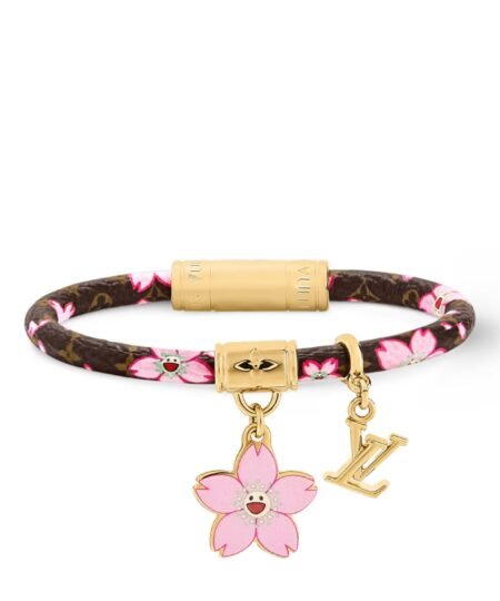 Louis Vuitton LV x TM Cherry Blossom Bracelet Sakura Brown For Women – M8978F