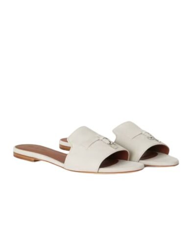 Loro Piana Summer Charms Sandal Powder PearlFor Women – FAI5580 A760