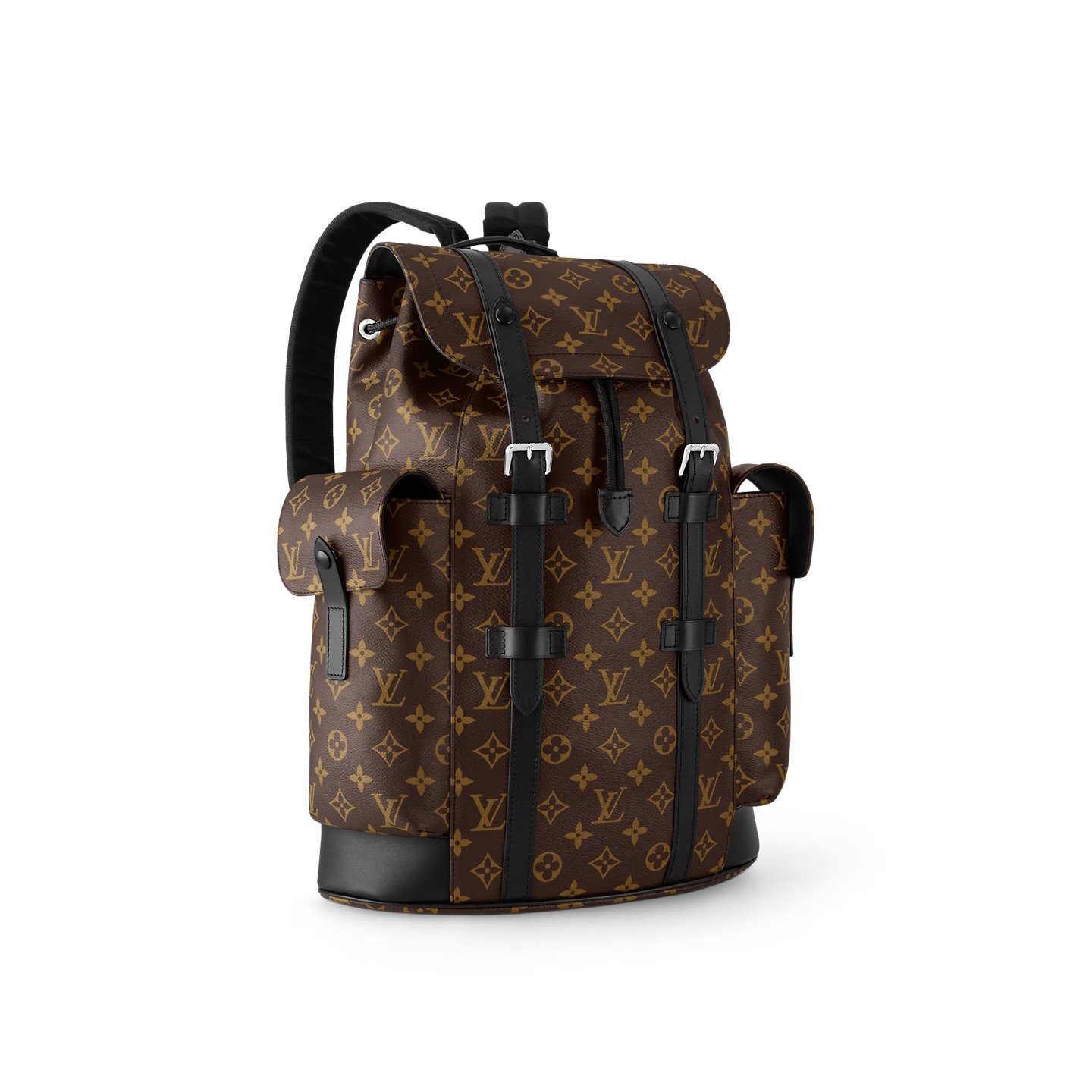 Louis Vuitton Christopher MM Monogram Macassar Canvas Brown For Men 17.3in/44cm M43735 - Image 6