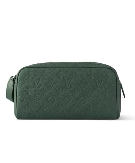 Louis Vuitton Dopp Kit Bag Green For Men 11in/28cm M24442