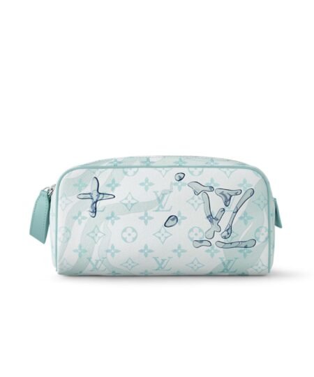 Louis Vuitton Dopp Kit Bag Blue For Men 11in/28cm M82337