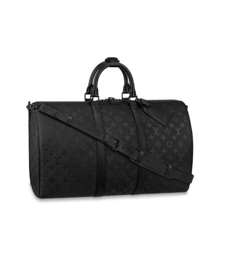 Louis Vuitton Keepall Bandoulière 50 Bag Black For Men 19,7in/50cm M59025