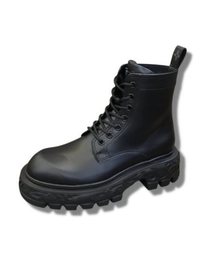 Louis Vuitton LV Baroque Ranger Boot Monogram Flower Black For Men 1AAH5U