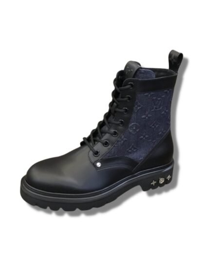 Louis Vuitton LV Ranger Ankle Boot Monogram Flower Black For Men 1AANTF