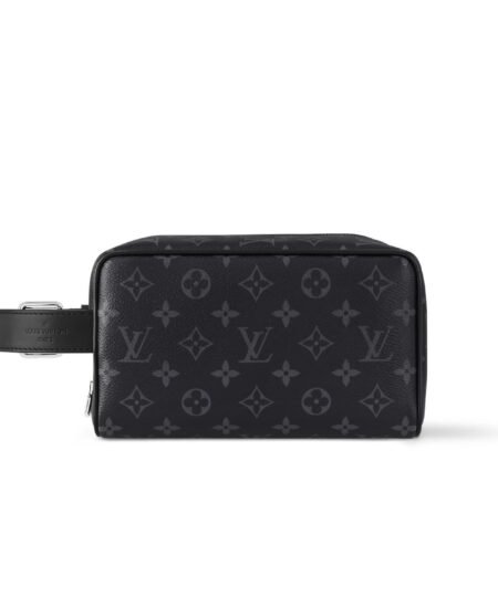 Louis Vuitton Locker Dopp Kit Black For Men 9.1 Inches/ 23 Cm M83113