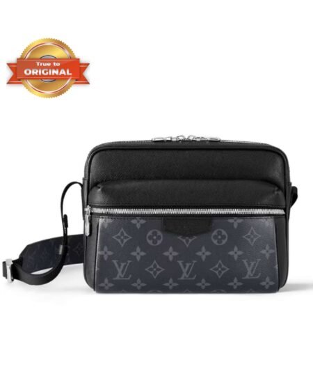 [True-to-ORIGINAL] Louis Vuitton Outdoor Messenger Bag Black For Men 26cm / 10.2in M30233