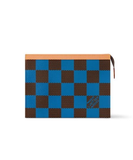 Louis Vuitton Pochette Voyage Bag Blue For Men 10,6in/27cm N40539