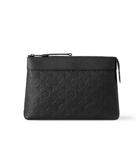 Louis Vuitton Pochette Voyage Souple Black Bag For Men 11.2in/30cm M82545