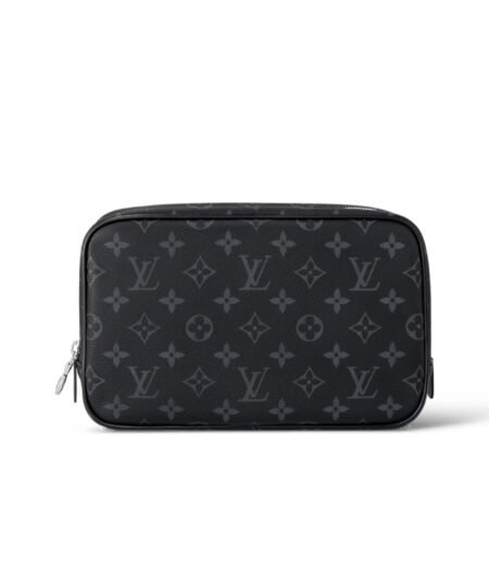 Louis Vuitton Toilet Pouch PM Bag Black For Men 7,9in/20cm M46577