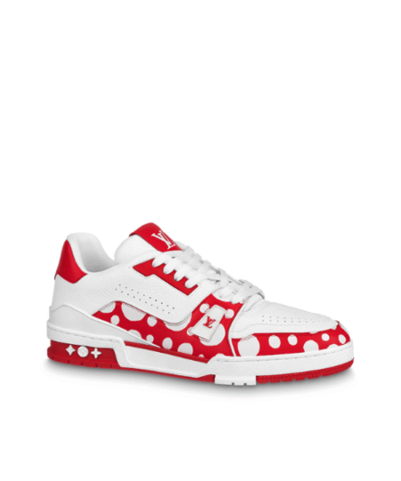 LV x YK LV Trainer Sneaker Red For Men 1AB8IU