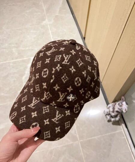 Louis Vuitton Monogram Pattern Cap Brown For Women