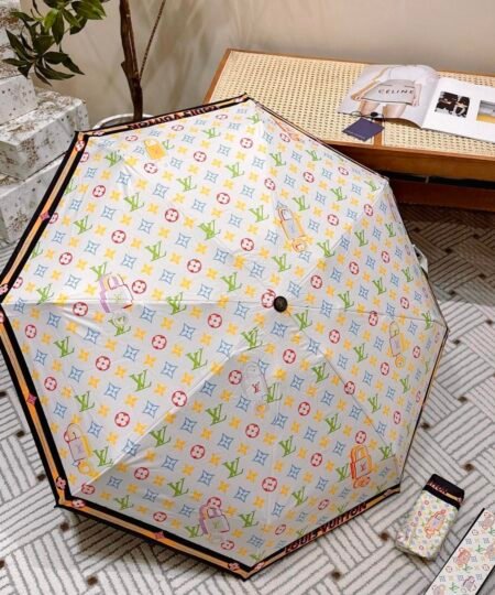 Louis Vuitton Opening Folding Monogram Umbrella White