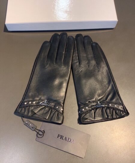 Prada Nappa Gloves In Black