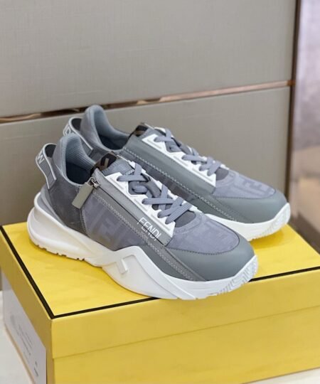 Fendi Flow Sneakers Grey For Men