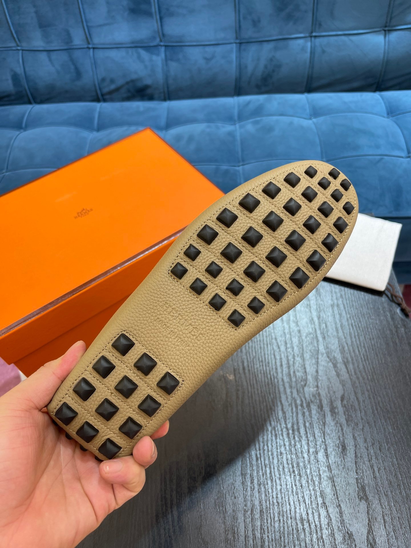 Hermes Irving Loafer Beige For Men - Image 6