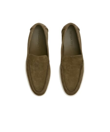 Bottega Veneta Astaire Suede Loafer Mustard For Men – 786865V3Y302328