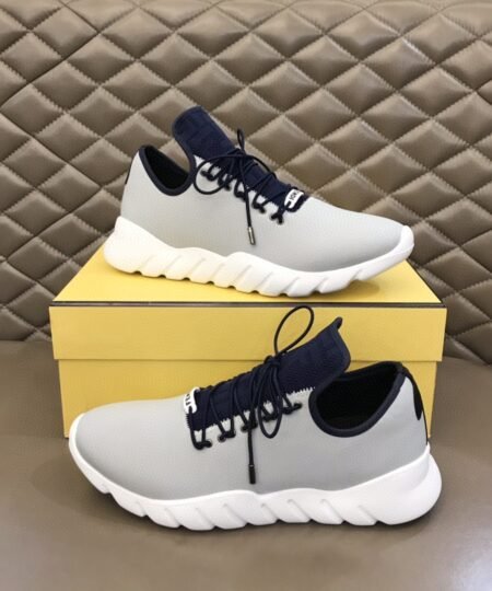 Fendi Force Low Tops Sneakers Grey For Men