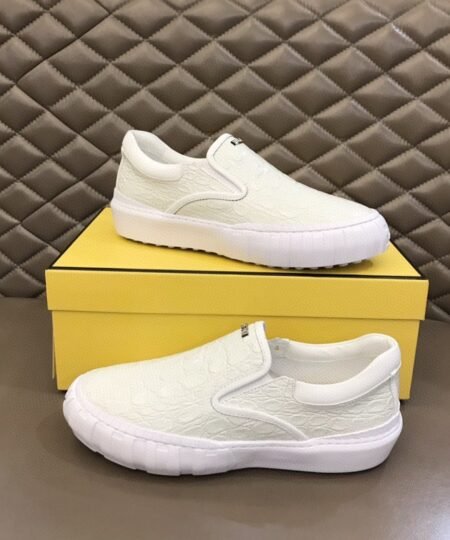 Fendi Force Slip On Sneakers White For Men 7E1454