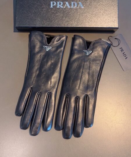 Prada Nappa Gloves In Black