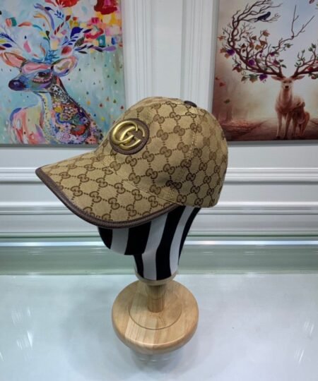 Gucci Canvas Baseball Hat Brown GG Hat