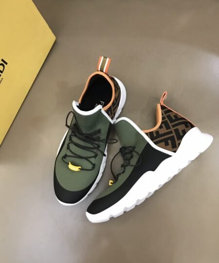 Fendi High Top Sneakers Multicolor For Men