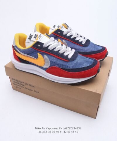 Nike LDWaffle Sacai ‘Varsity Blue & Varsity Red & Del Sol’ Sneaker For Men, Men’s Shoes