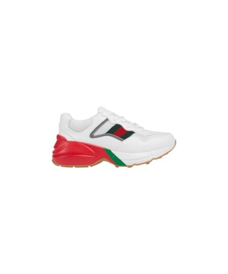 Gucci GG Rhyton Sneaker White And Red For Men